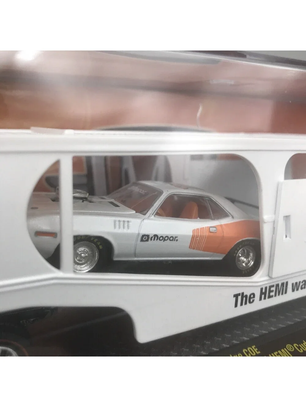 M2 Auto-Hauler 1957 Dodge COE 1971 Plymouth Hemi Cuda 50 Years Mopar Diecast